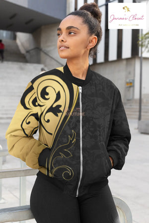 Synful Vibes Bomber Jacket - The Ebonee Kouture Experience Handbag Shop