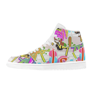 Urban Graffiti High Top Sneakers - The Ebonee Kouture Experience Handbag Shop