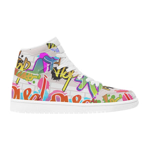 Urban Graffiti High Top Sneakers - The Ebonee Kouture Experience Handbag Shop