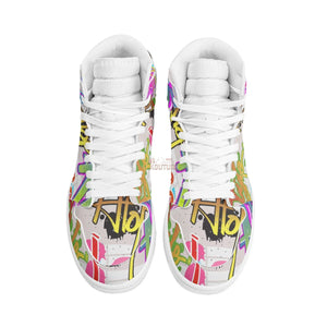 Urban Graffiti High Top Sneakers - The Ebonee Kouture Experience Handbag Shop