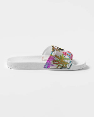 Urban Graffiti Slides Men's Slide Sandal - The Ebonee Kouture Experience Handbag Shop