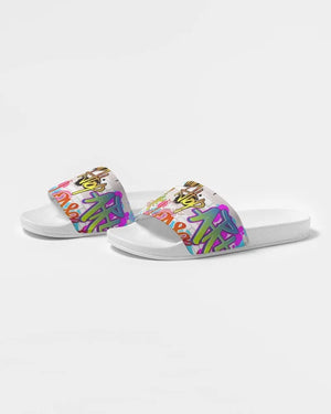 Urban Graffiti Slides Women's Slide Sandal - The Ebonee Kouture Experience Handbag Shop