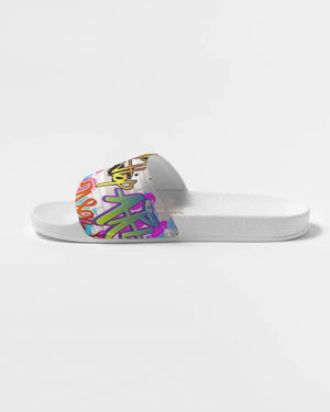 Urban Graffiti Slides Women's Slide Sandal - The Ebonee Kouture Experience Handbag Shop