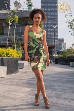 Women's Camouflage Dress - The Ebonee Kouture Experience Handbag Shop