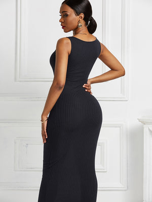 Scoop Neck Wide Strap Maxi Dress - The Ebonee Kouture Experience Handbag Shop