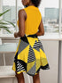 Collared Neck Sleeveless Mini Dress - The Ebonee Kouture Experience Handbag Shop