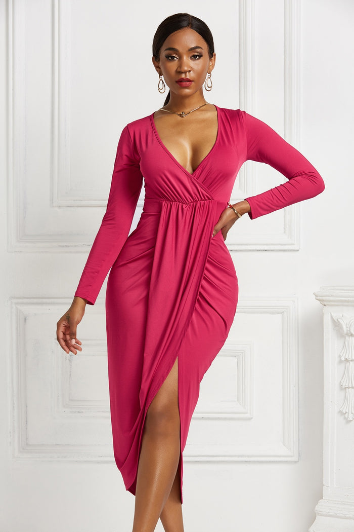 Get Ruche’ Ruched Dress