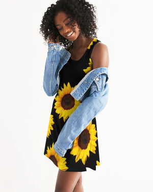 Sunflower Racerback Dress - The Ebonee Kouture Experience Handbag Shop