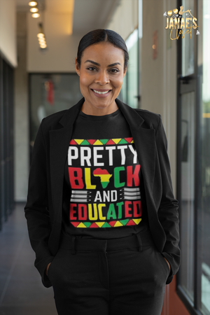 Pretty Black & Educated Women's T-shirt