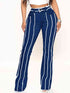 Striped Raw Hem Jeans - The Ebonee Kouture Experience Handbag Shop