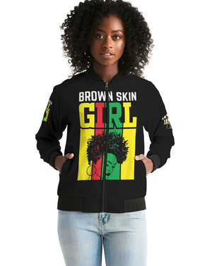 Brown Skin Girl Bomber Jacket