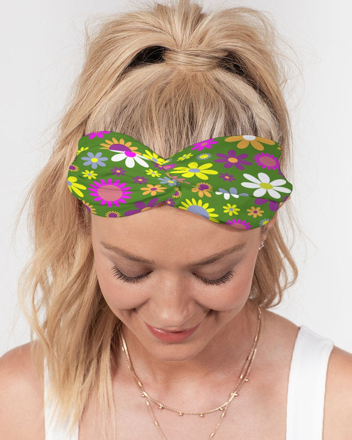Spring Flowers Twist Knot Headband Set