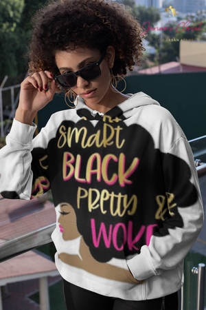 Smart Black Pretty & Woke Women's Hoodie freeshipping - %janaescloset%