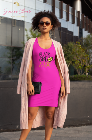 Black Girl Magic Bodycon Dress freeshipping - %janaescloset%